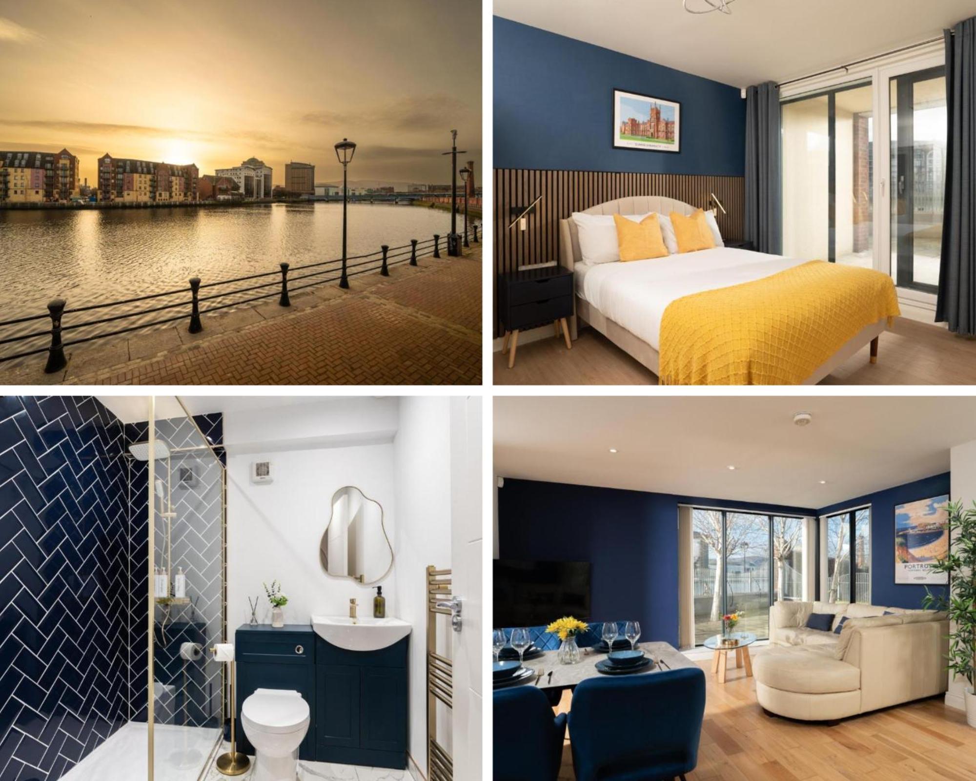 River Side Apartment, City Centre - Beautiful View And Free Parking! Belfast Eksteriør billede